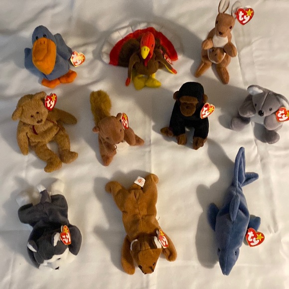 Lot of 10 - Ty Beanie Babies w/tags - Picture 1 of 5
